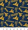 Licensed NCAA West Virginia Tone on Tone WV 1178 Cotton Fabric by the Yard